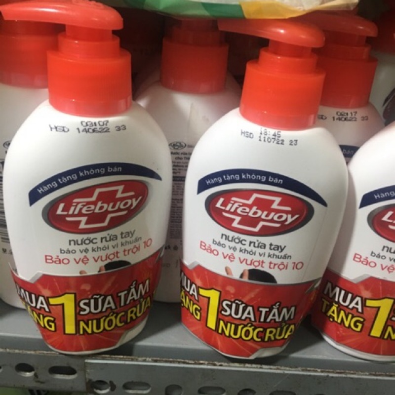(HÀNG TẶNG- TÁCH TỪ HÀNG CHÍNH) Combo2 Nước Rửa Tay Lifebuoy Chăm sóc da (120g).