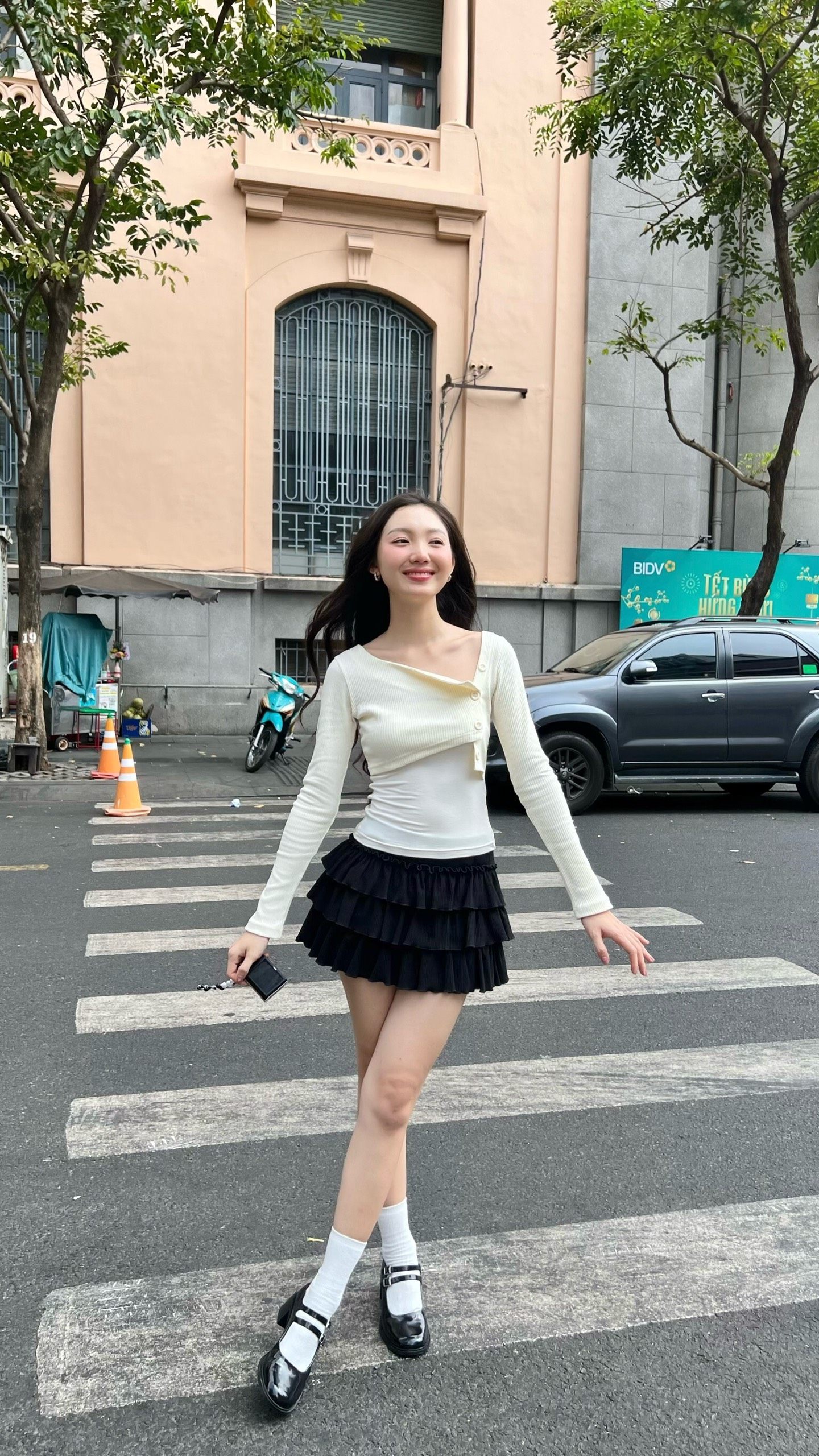 MÌ - ÁO KIỂU TAY DÀI - IBI TOP