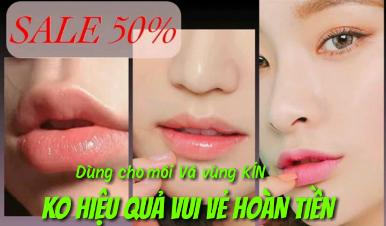 Mặt  nạ ủ dưỡng ẩm thâm  môi