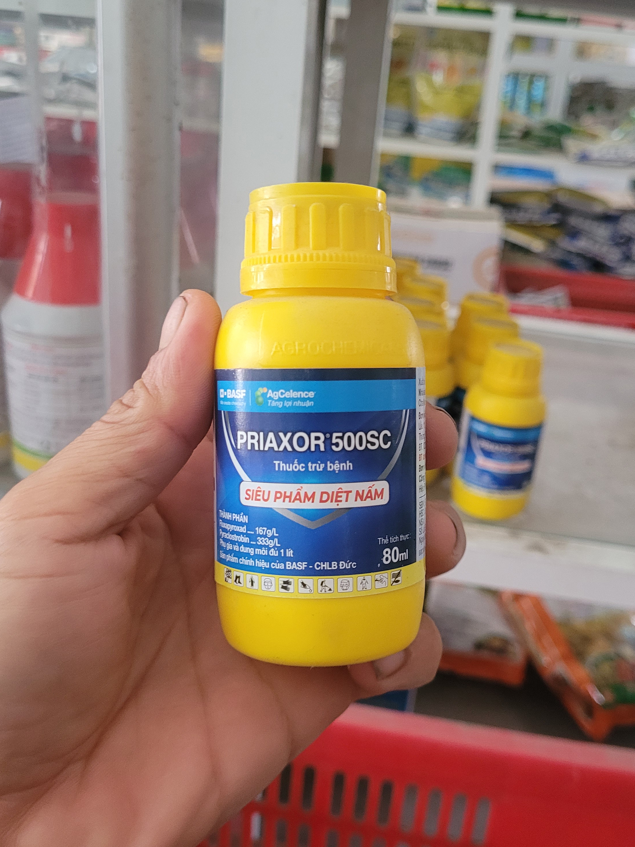 Thuốc trừ bệnh thán thư Priaxor 500SC 80ml (BASF - Đức)