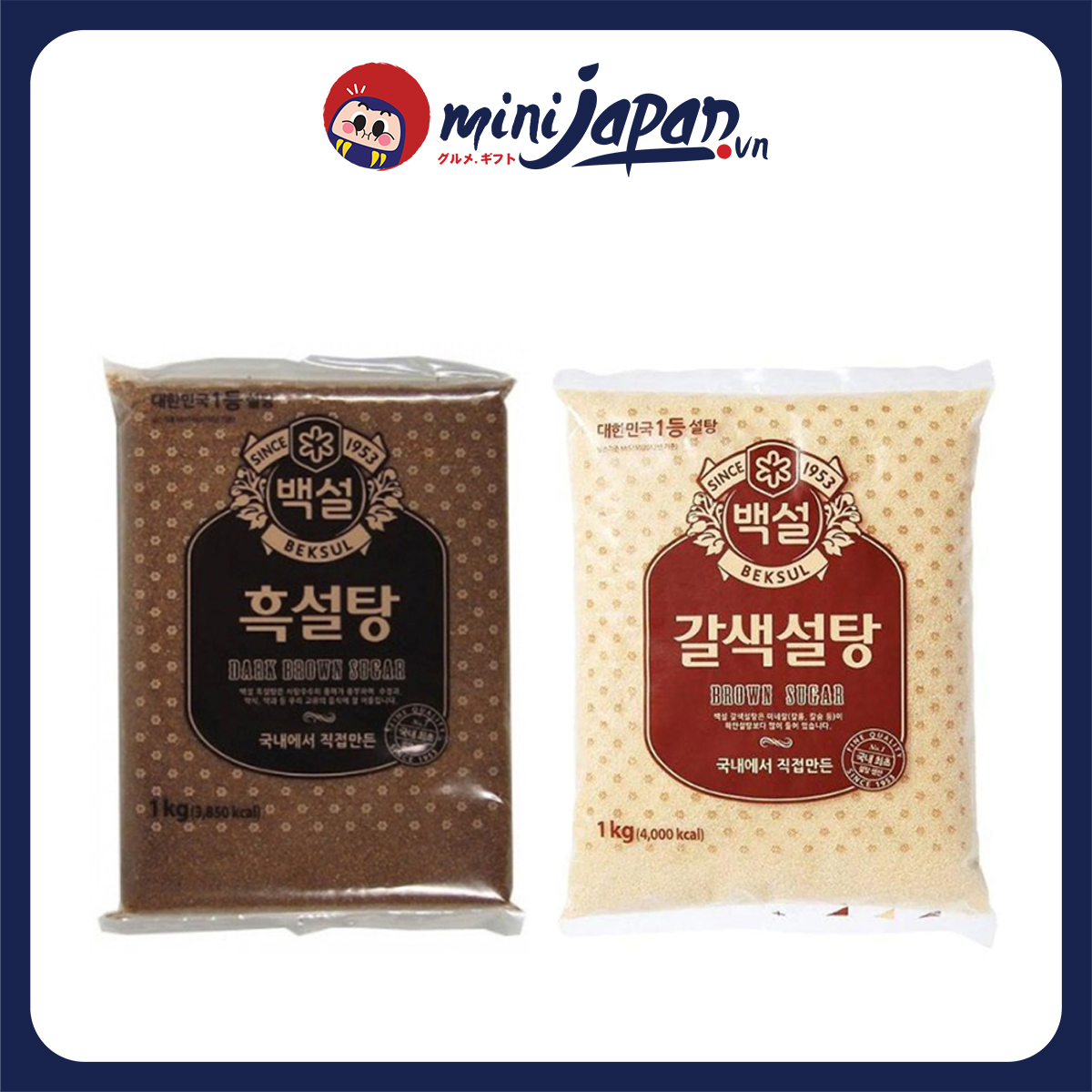 Đường nâu Beksul Hàn Quốc 1kg