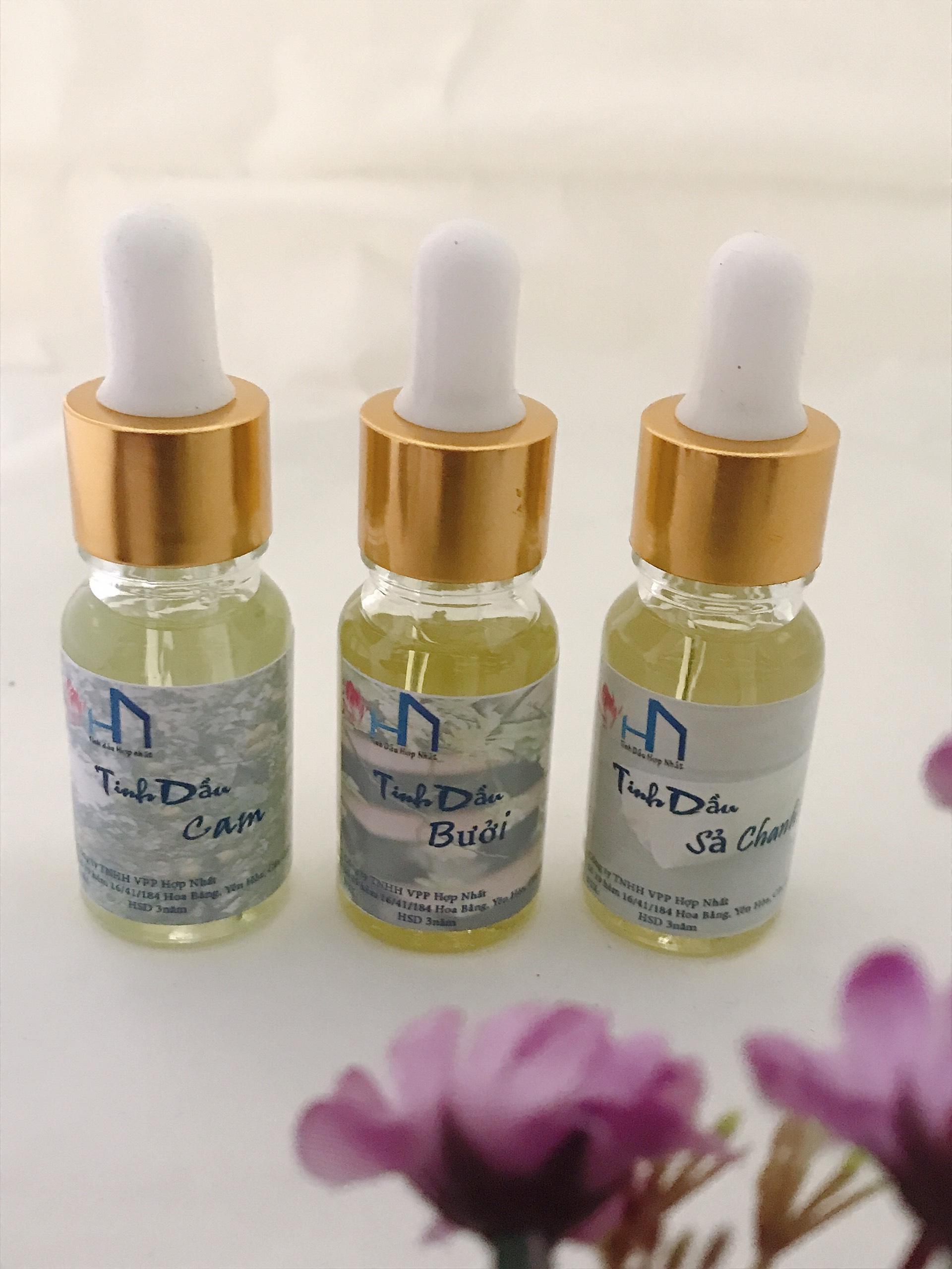 Combo 3 lọ tinh dầu thơm Cafe - Quế - Bưởi lọ 10ml
