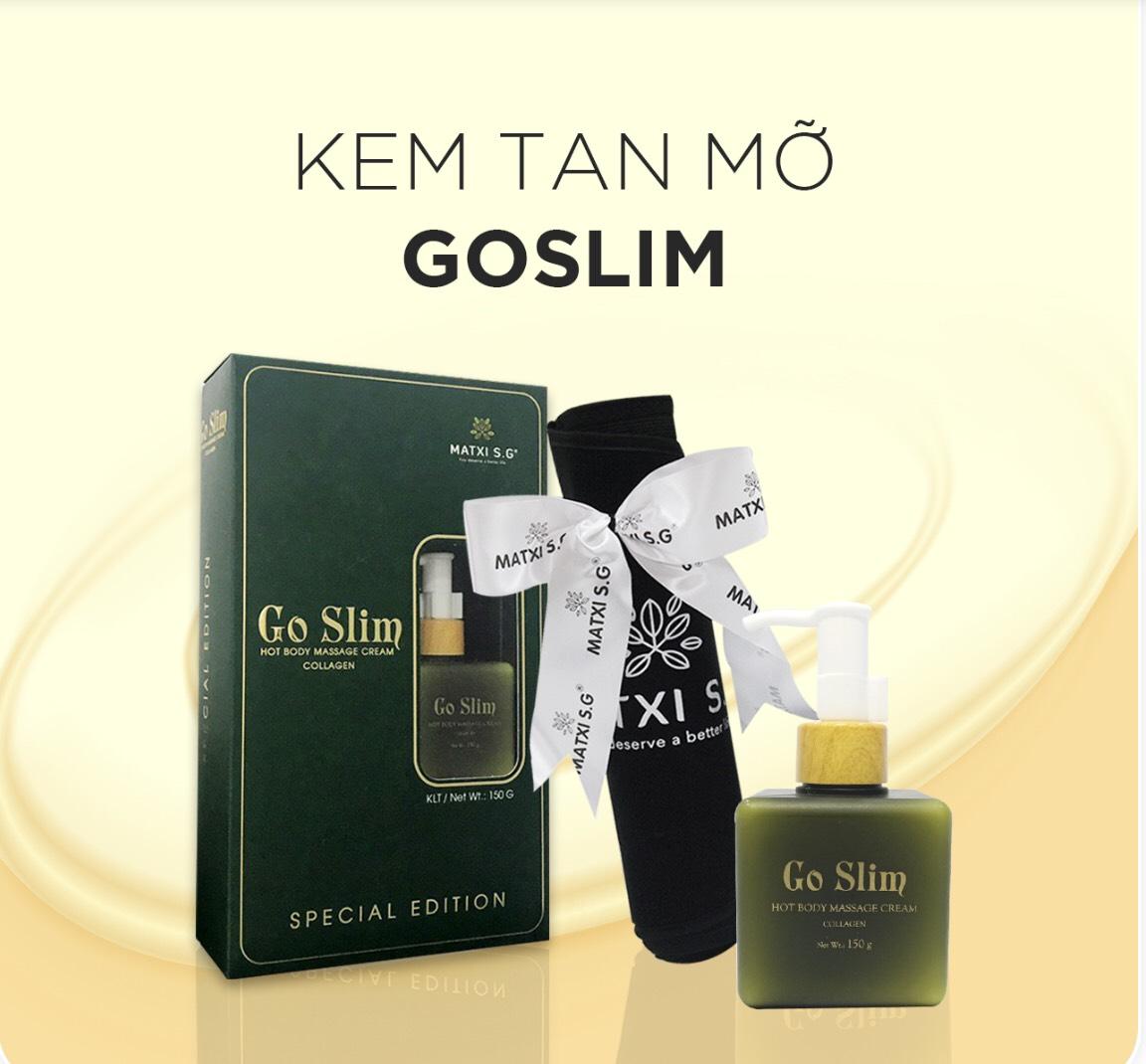 [HCM]Kem Tan Mỡ GoSlim Tặng Kèm 1 Đai Nịt Bụng - Mẫu mới