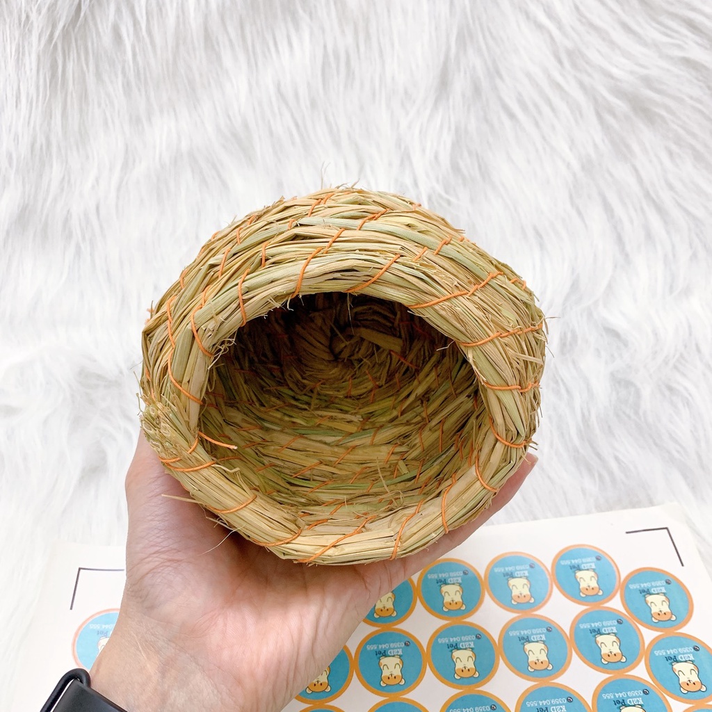 [Hoàn tiền 10%]Nhà rơm cho Hamster , Sóc , đuôi mập