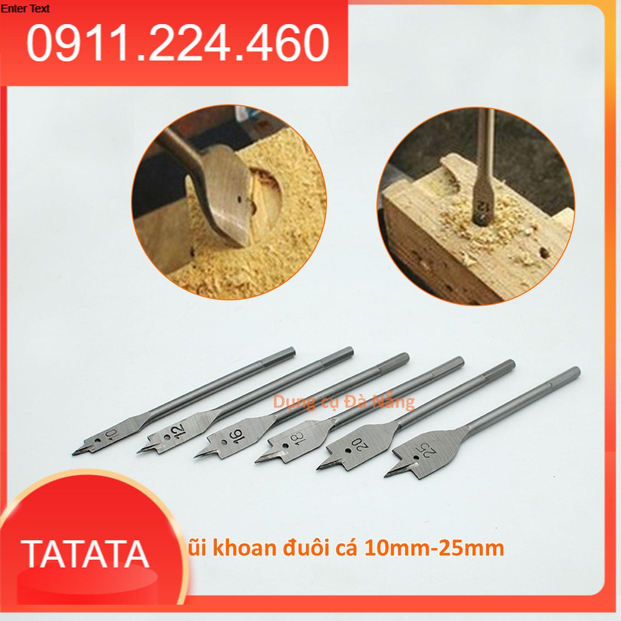 Bộ 6 mũi khoan đuôi cá