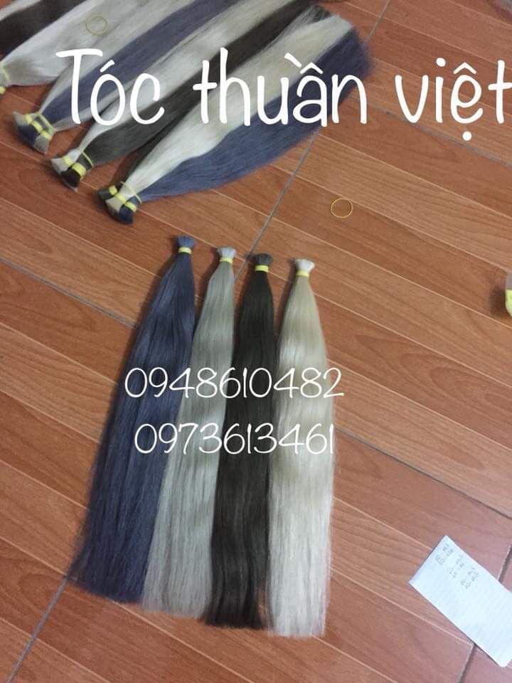 tóc tẩy trắng 40cm