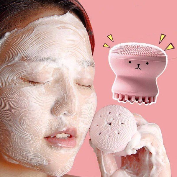 Cọ Rửa Mặt và Masage Bạch Tuộc