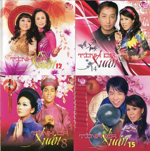 Bộ 4 đĩa cd nhạc xuân