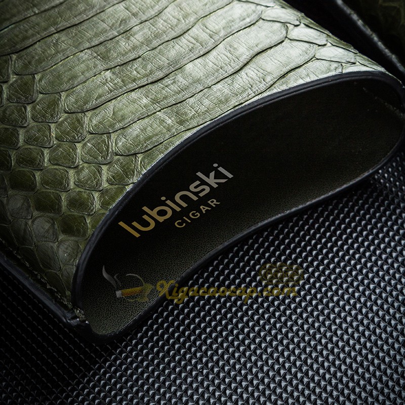 Bao da x-ga Lubinski Green Snake da rắn thật