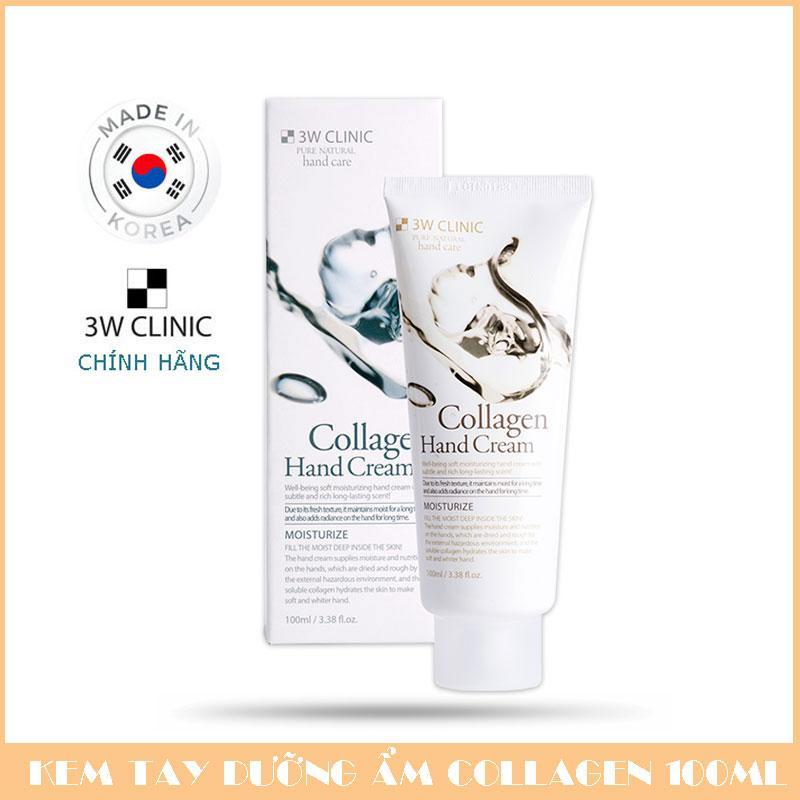 Kem Dưỡng Da Tay Tinh Chất Collagen 3W Clinic Hand Cream 100ml nhập khẩu