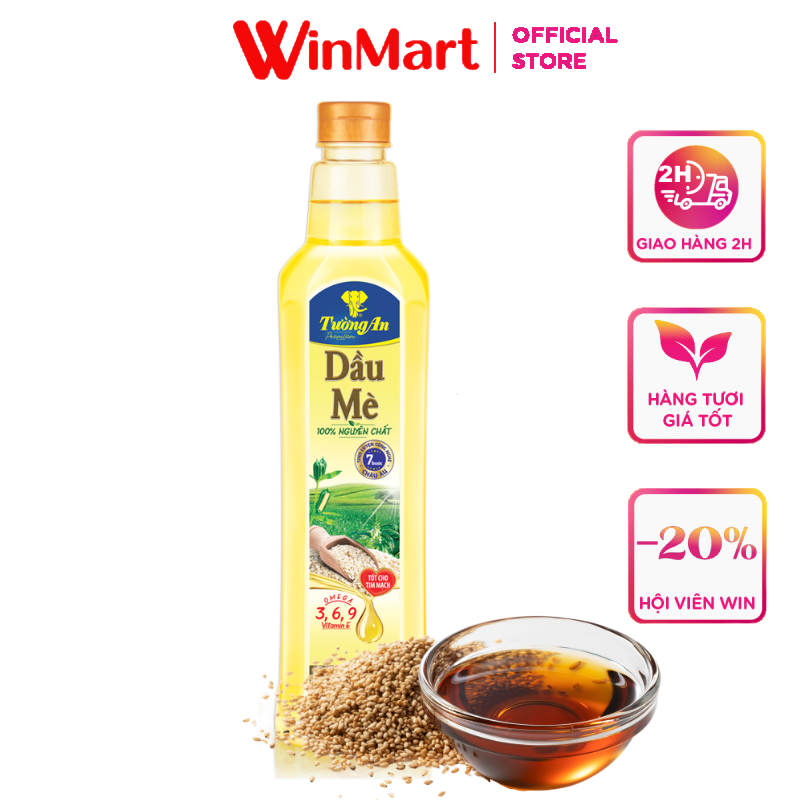 [Siêu thị WinMart] - Dầu mè Tường An chai 1 lít