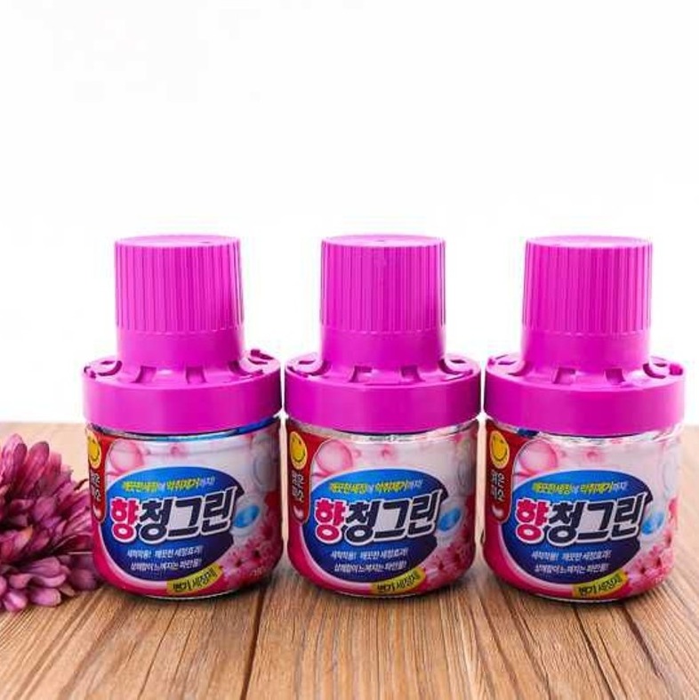 Combo 03 chai thả bồn cầu diệt khuẩn Hàn Quốc 180g, tự động diệt khuẩn va làm thơm
