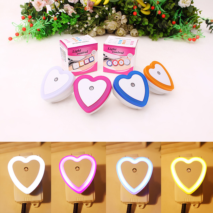 đèn led phòng ngủ Đèn Tường đèn ngủ cảm ứng Tự động bật / tắt Đèn cảm biến ánh sáng Nhà thông minh Tiết kiệm năng lượng Hoa Kỳ cắm 220V 0,5W