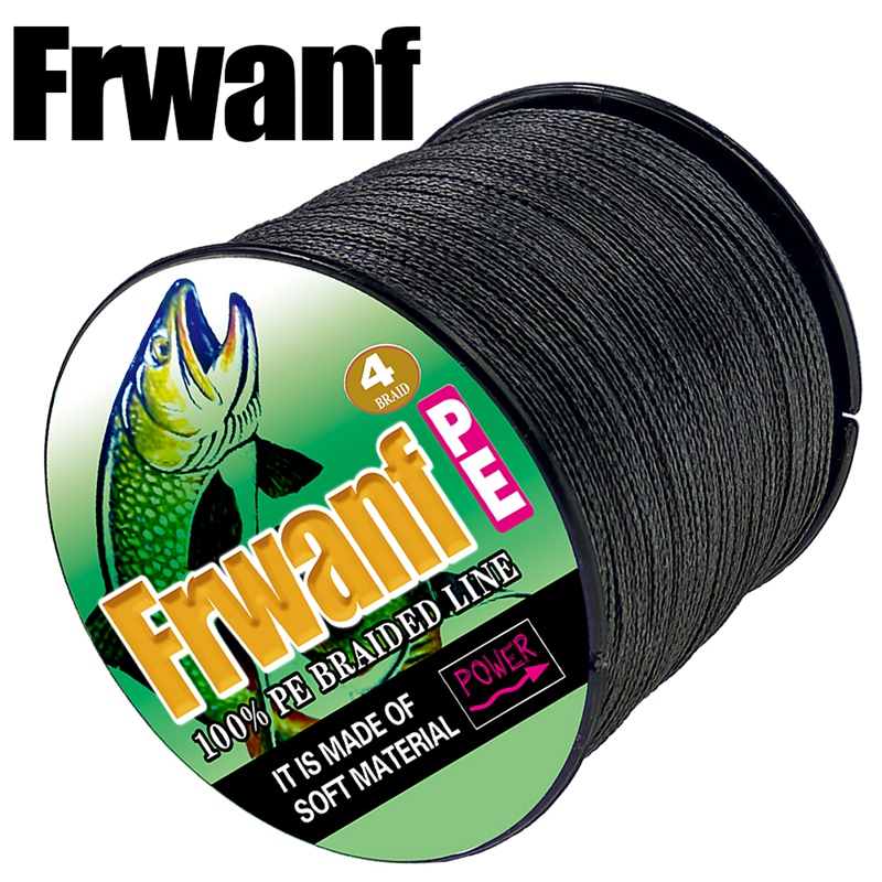 frwanf braided fishing line 4 Strand - No Fade - Zero Stretch - Low Memory - Abrasion Resistant Braided Line Cast further Braided Fishing Line - 300