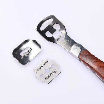 Dụng Cụ Chà Gót Chân inox chống gĩ, cạo gót chân tẩy tế bào chết Cao Cấp + Tặng kèm bộ dao mài thay thế