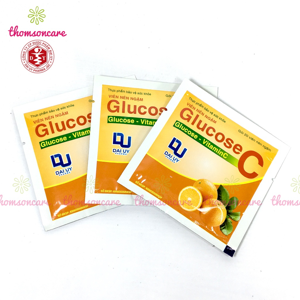 Quà Tặng Kẹo Vitamin C GlucoseC - hỗ trợ tăng đề kháng, giảm chảy máu chân răng, vị thơm ngon - thomsoncare