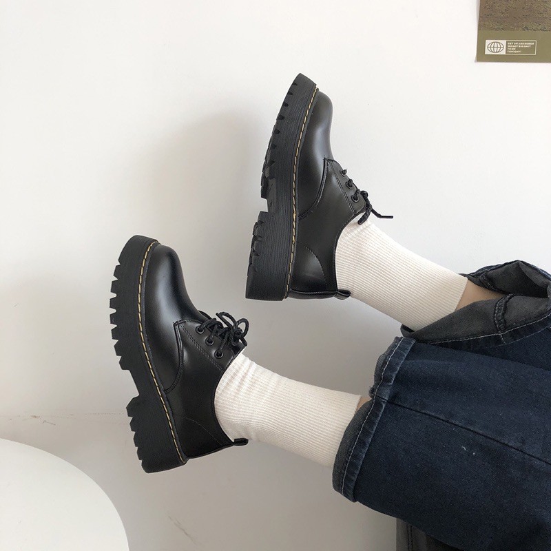GIÀY OXFORD KELLY DA TRƠN CAO CẤP ( KÈM ẢNH THẬT)