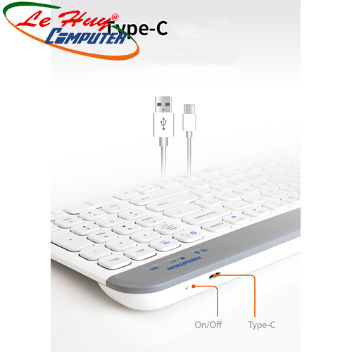 Bàn phím không dây Newmen K10 Dual Mode (Đen/Trắng)