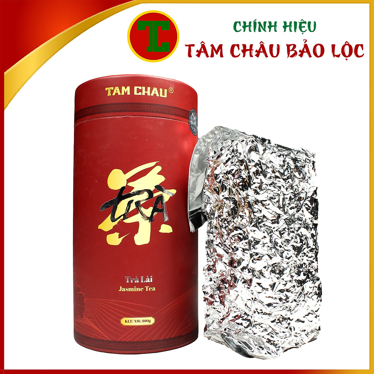 Trà Lài Tâm Châu Hộp Đỏ Cao Cấp 100Gr