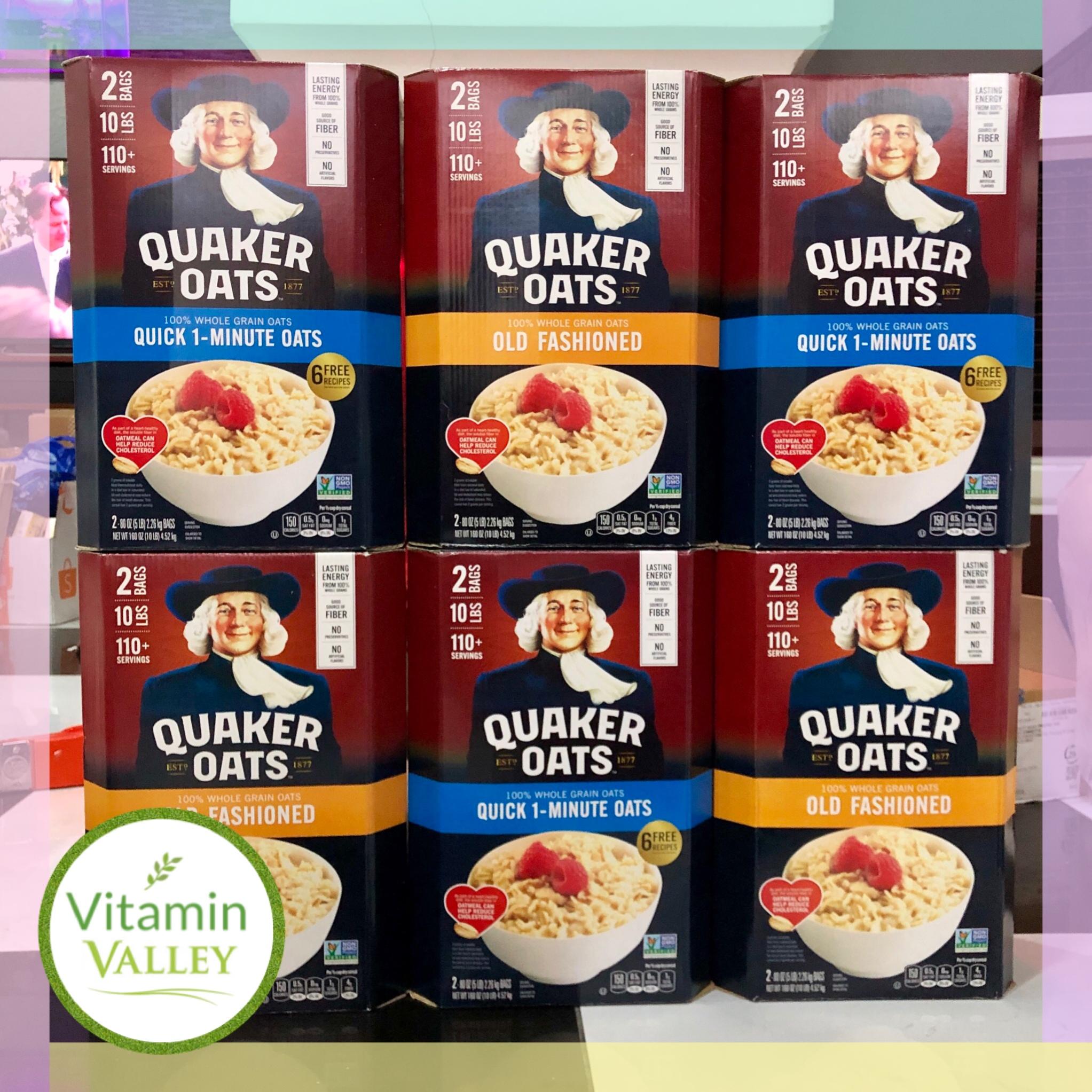 [HCM]Yến Mạch Quaker Oats Cán Mỏng/Cán Vỡ 4.5kg