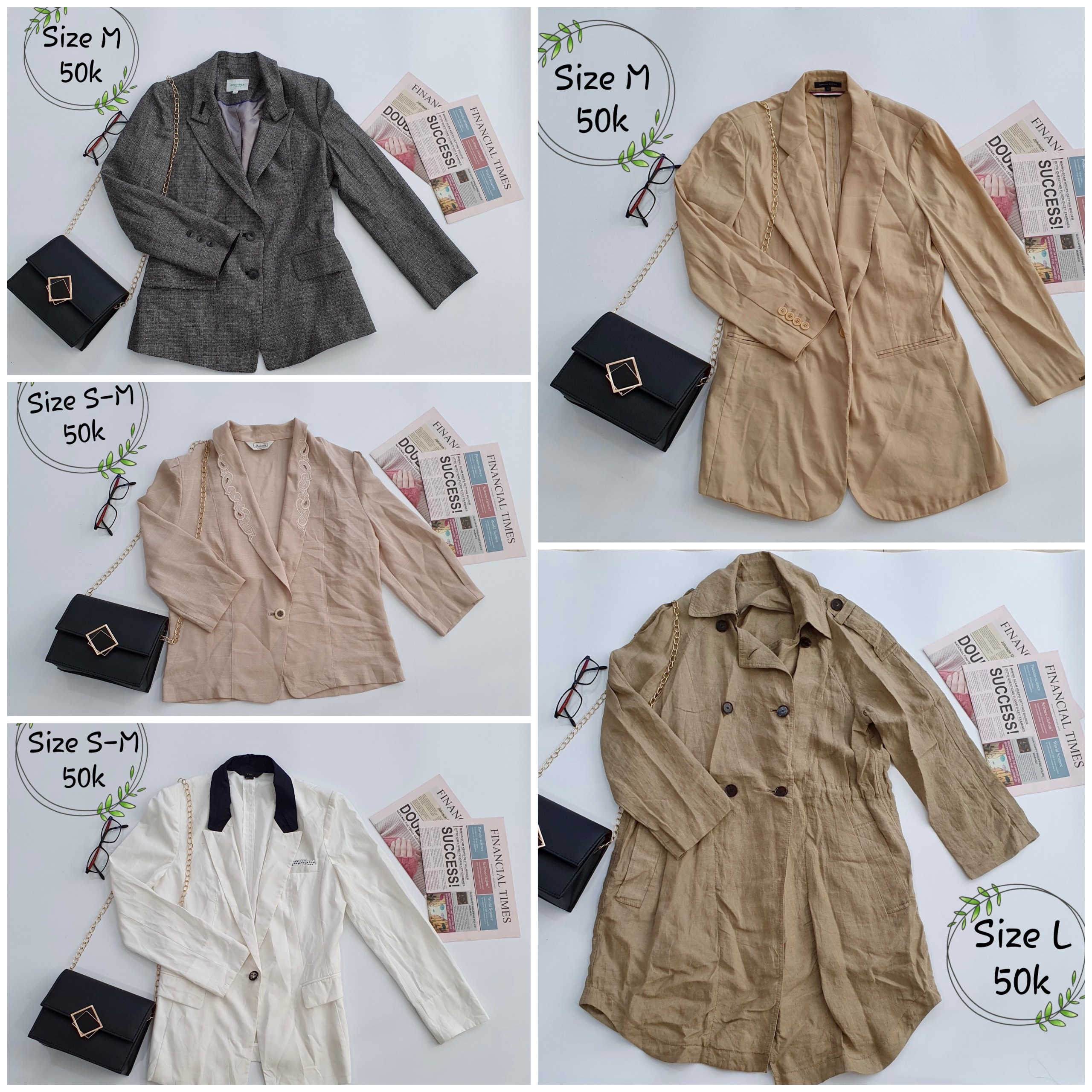 Vest, blazer nữ [2hand] đồng giá 50k