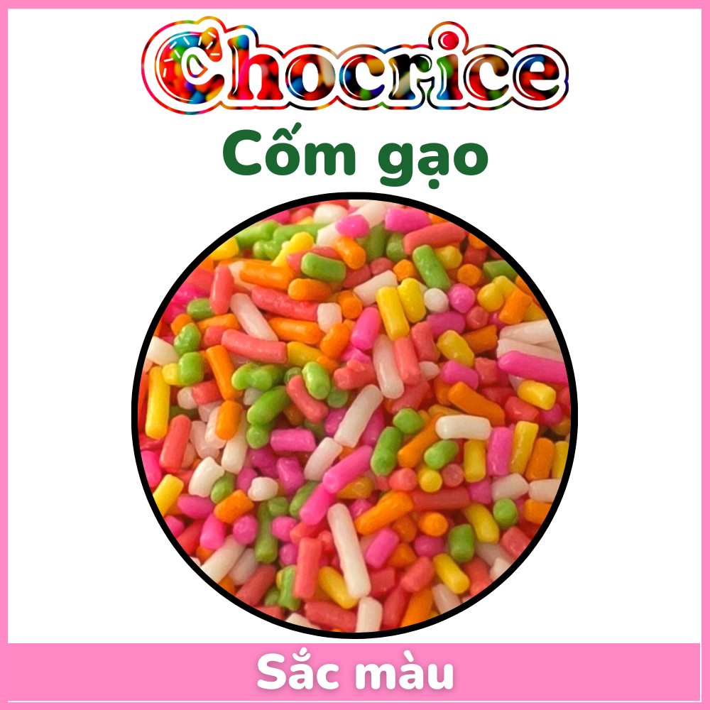 Cốm Màu CHOCRICE 1KG ( Gạo Sắc Màu ) Trang Trí Bánh Bakery
