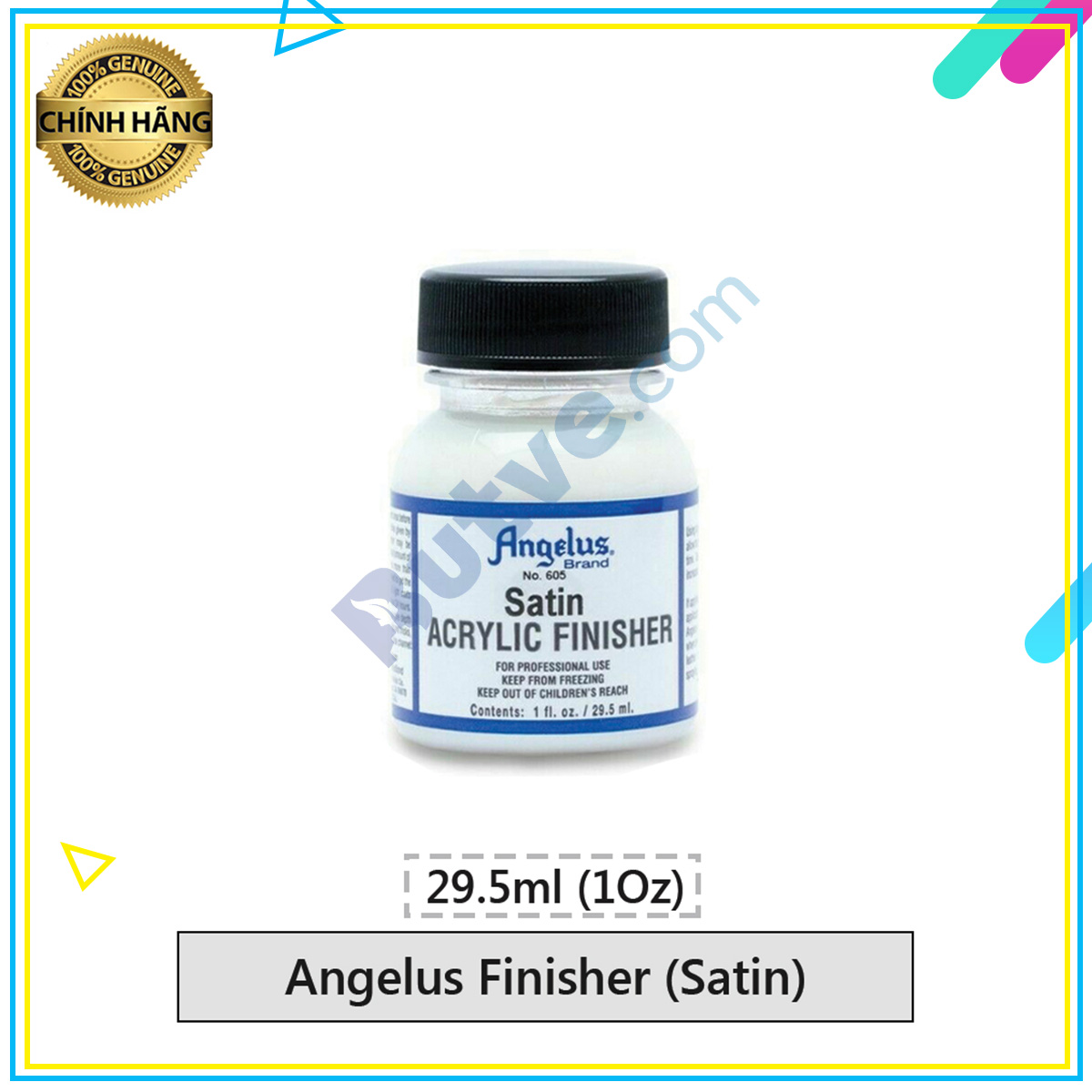 [HCM]Dung dịch phủ bảo vệ màu Angelus Finisher Satin (Ít bóng) – 29.5ml (1Oz)