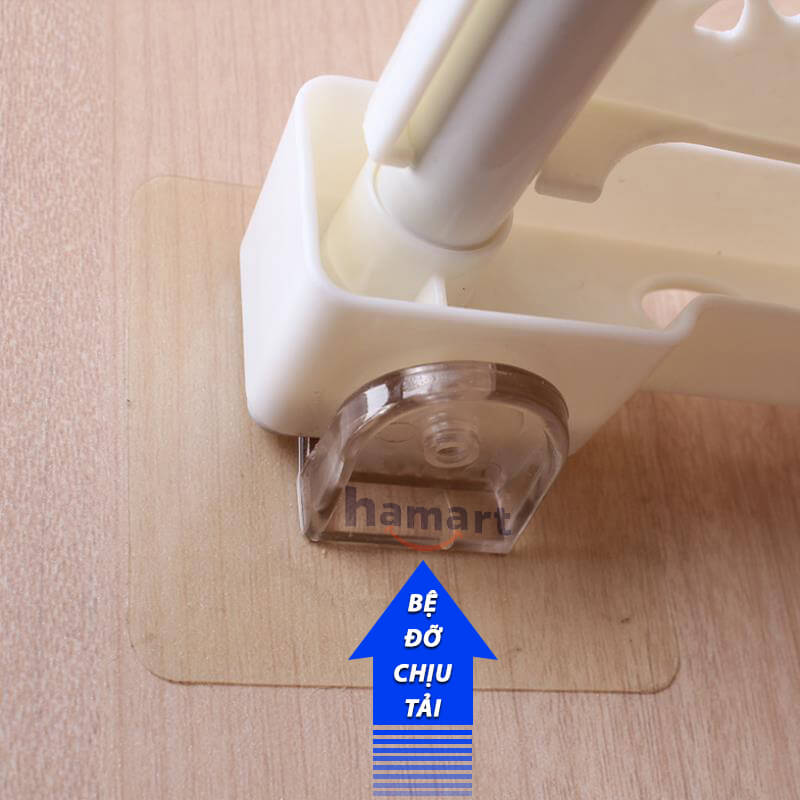 Miếng Dính Tường Kê Sàn Hamart Móc Dán Tường Lót Sàn Kê Ván BẢN DÀY Siêu Chịu Lực 5KG KO KHOAN ĐỤC