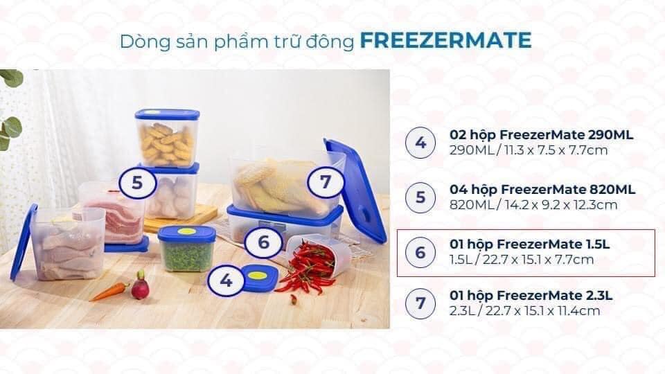 Hộp trữ đông Tupperware nhiều size