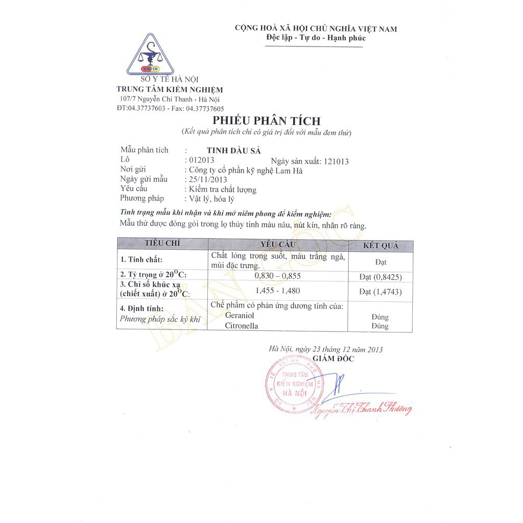 Tinh dầu Sả Chanh LAMHA 50ml