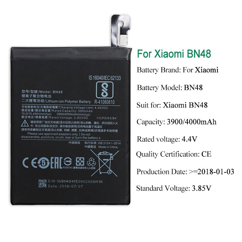 Pin điện thoại Xiaomi redmi Note 5 / Note 5 Pro ( BN45) /BN48
