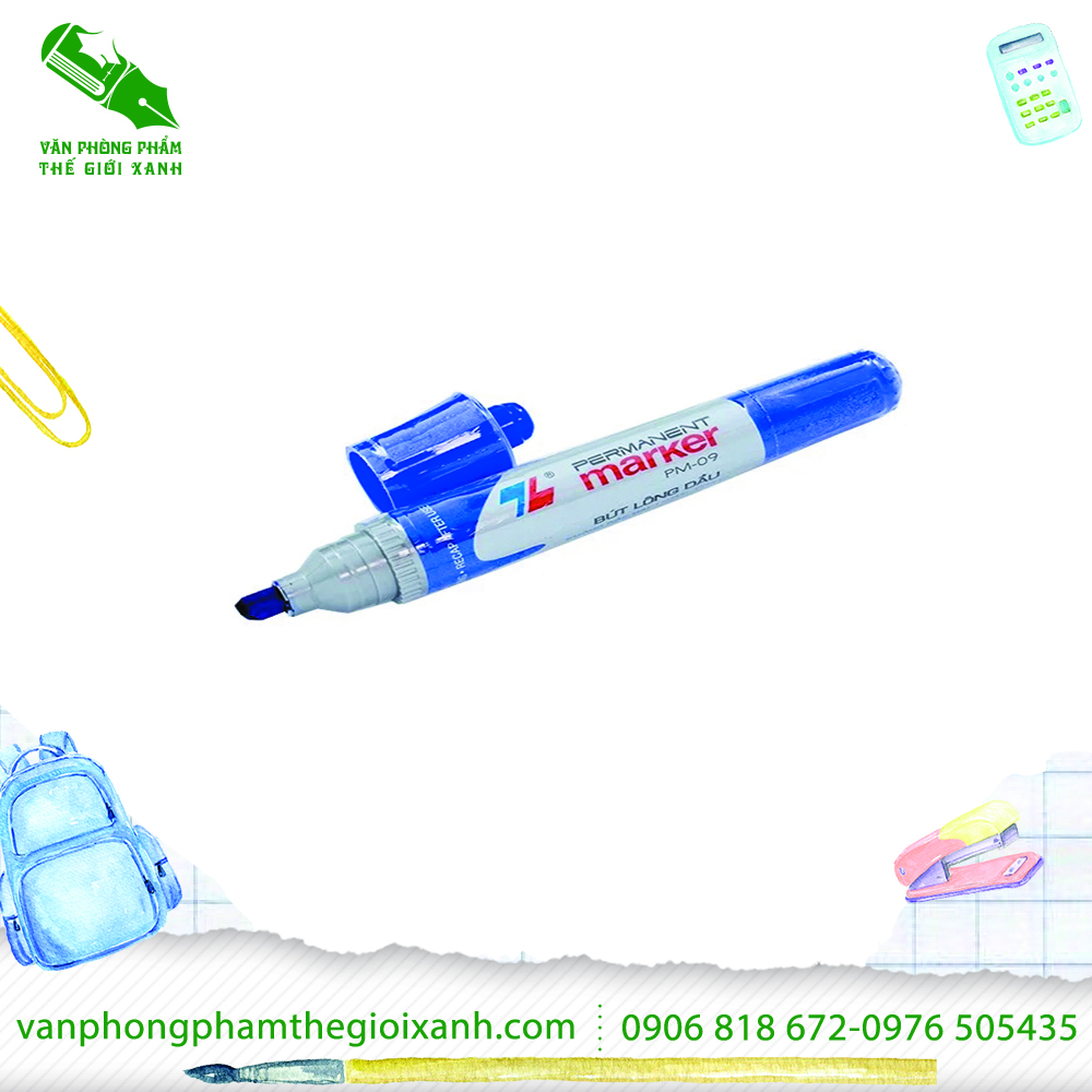 Bút lông dầu 2 đầu lớn pm 09