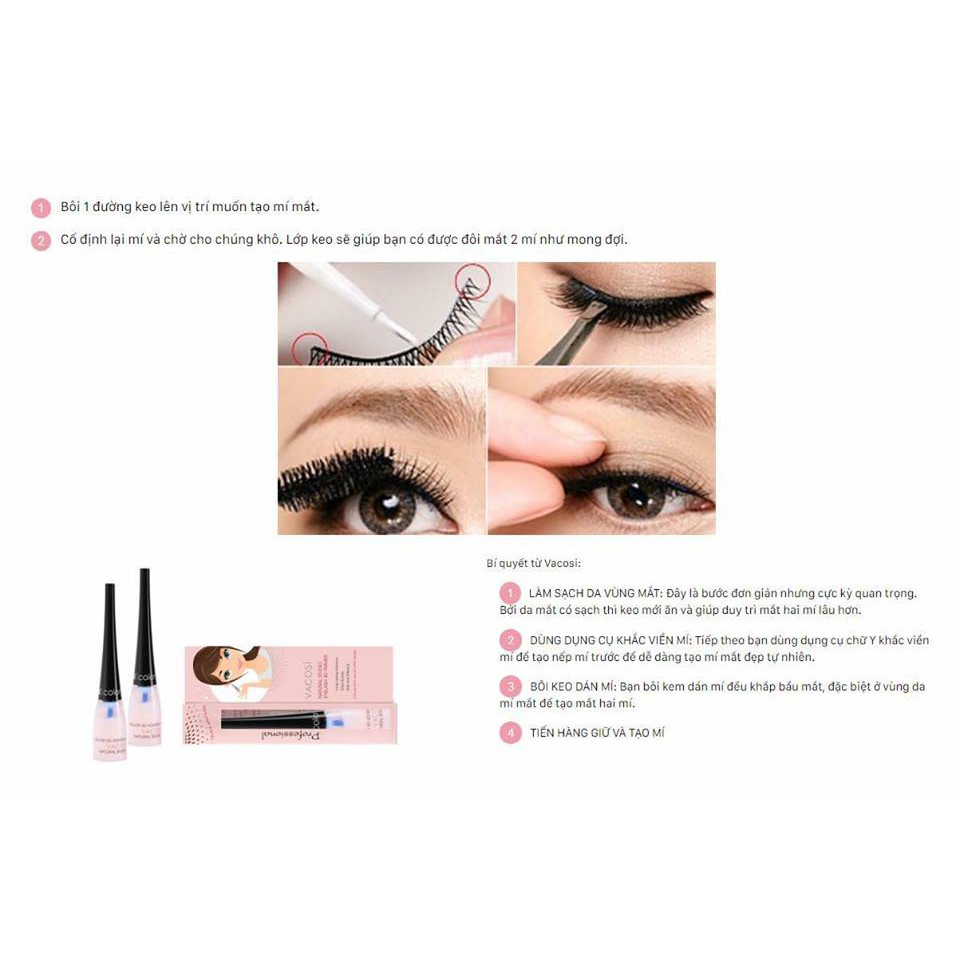 Keo dán mi Vacosi EYELASH 3D ADHESIVE