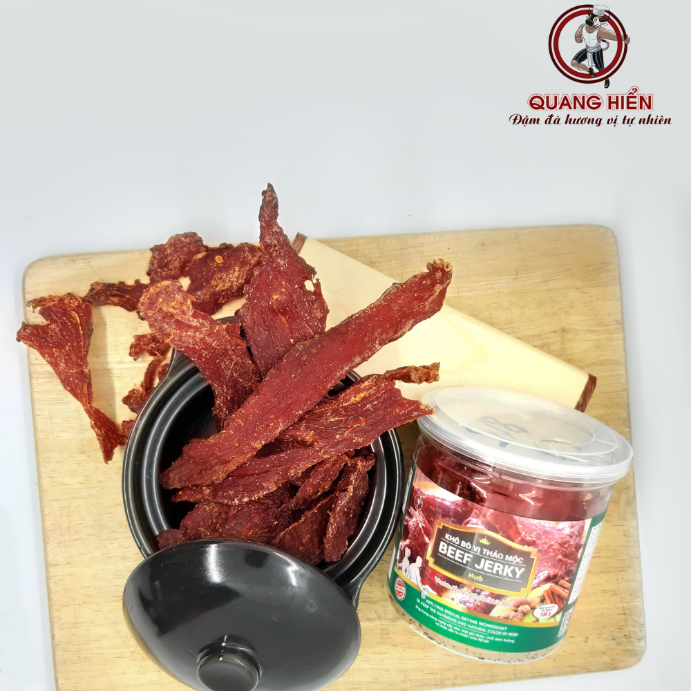 Beef jerky khô bò thảo mộc 100g