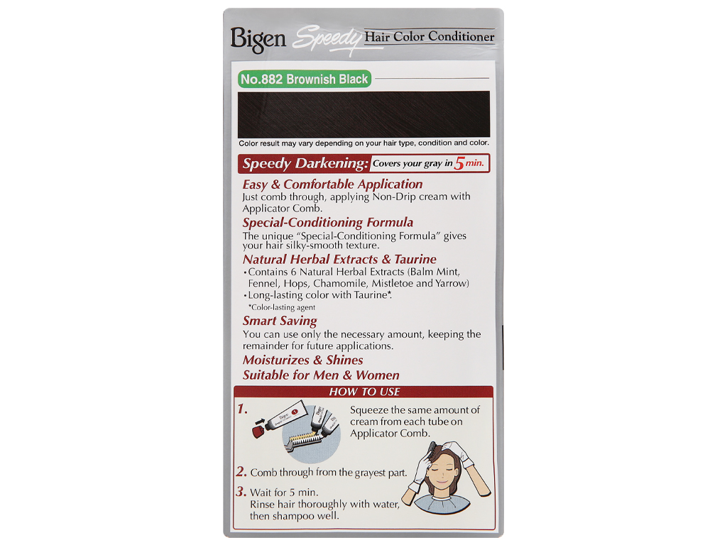 [HCM]Thuốc nhuộm tóc Bigen 882 nâu đen
