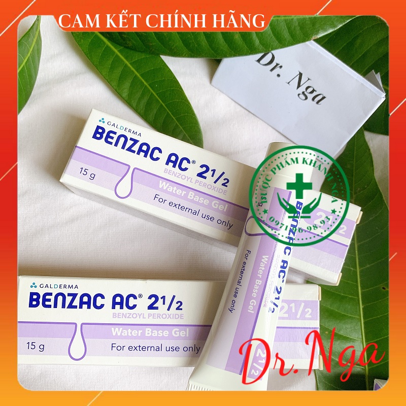 Kem Giảm Mụn Benzac AC 2.5% (Benzoyl Peroxide) 15g