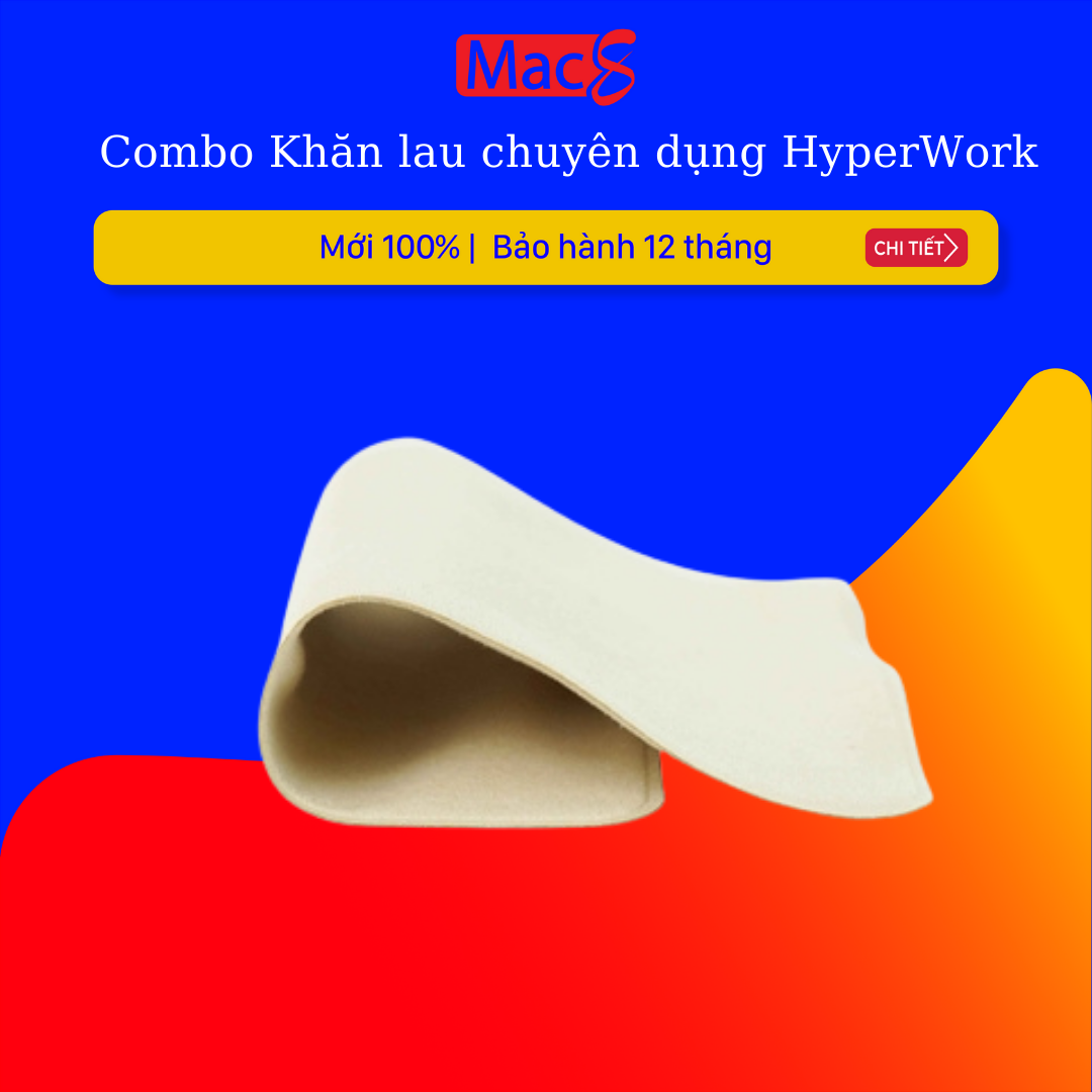 Combo Khăn lau chuyên dụng HyperWork (1 khăn HC01 & 2 khăn HW01)
