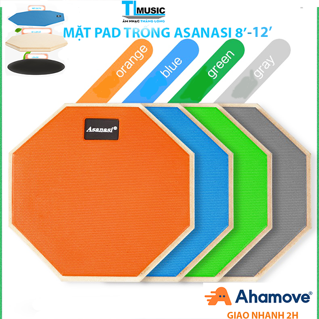 Mặt PAD Tập Trống 12inch ( Miếng Đệm Tập Trống) Asanasi PAD12 (PAD 12)