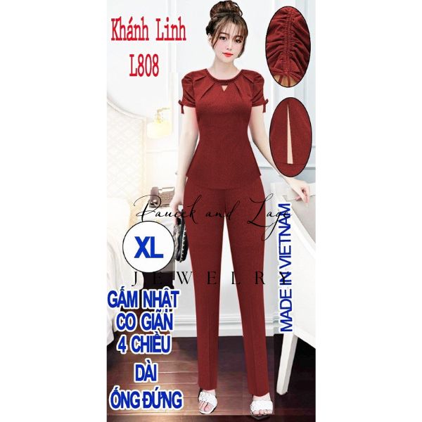 Đồ Bộ Nữ Hàng Thiết Kế ( M L808) ống đứng