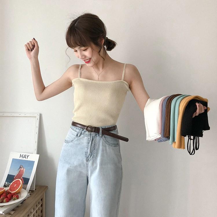[HCM]Áo Hai Dây Bún Đôi Thời Trang