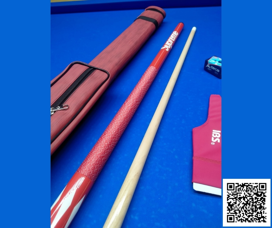 [HCM][SIÊU THỊ BIDA] Combo cơ Lỗ/Pool Đài Loan Supreme ĐỎ [Cơ cho người Mới]