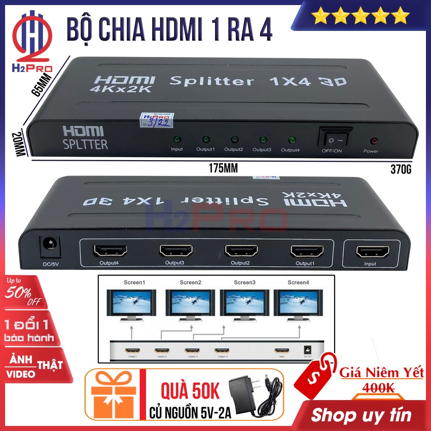 BỘ CHIA HDMI 1 RA 4