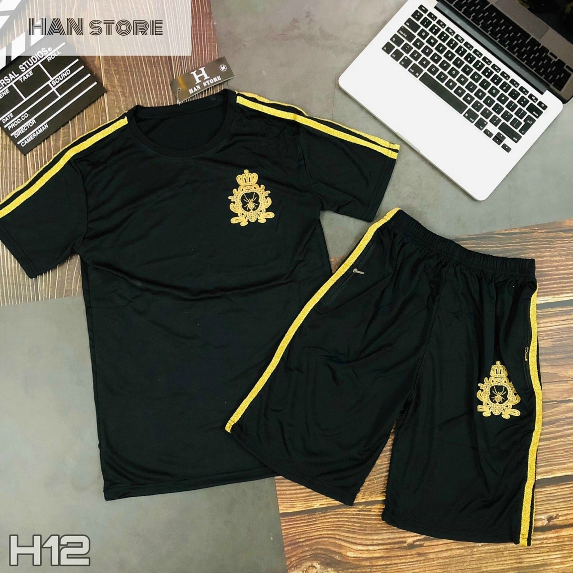 SET đồ thể thao nam unisex thiết kế họa tiết đơn giản độc đáo, phong cách năng động, cá tính, cho các chàng đi chơi với bạn bè, thể thao