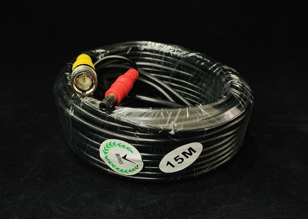 Cáp Camera Có Nguồn Và Đầu BNC 15m