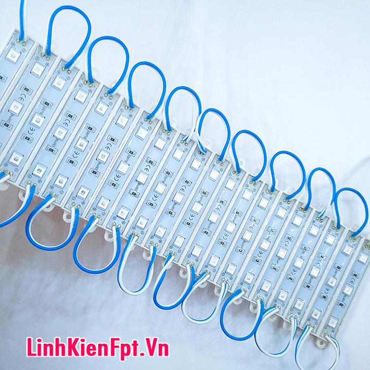 Led Hắt Siêu Sáng Trắng , đỏ , xanh  Dây 20 Thanh