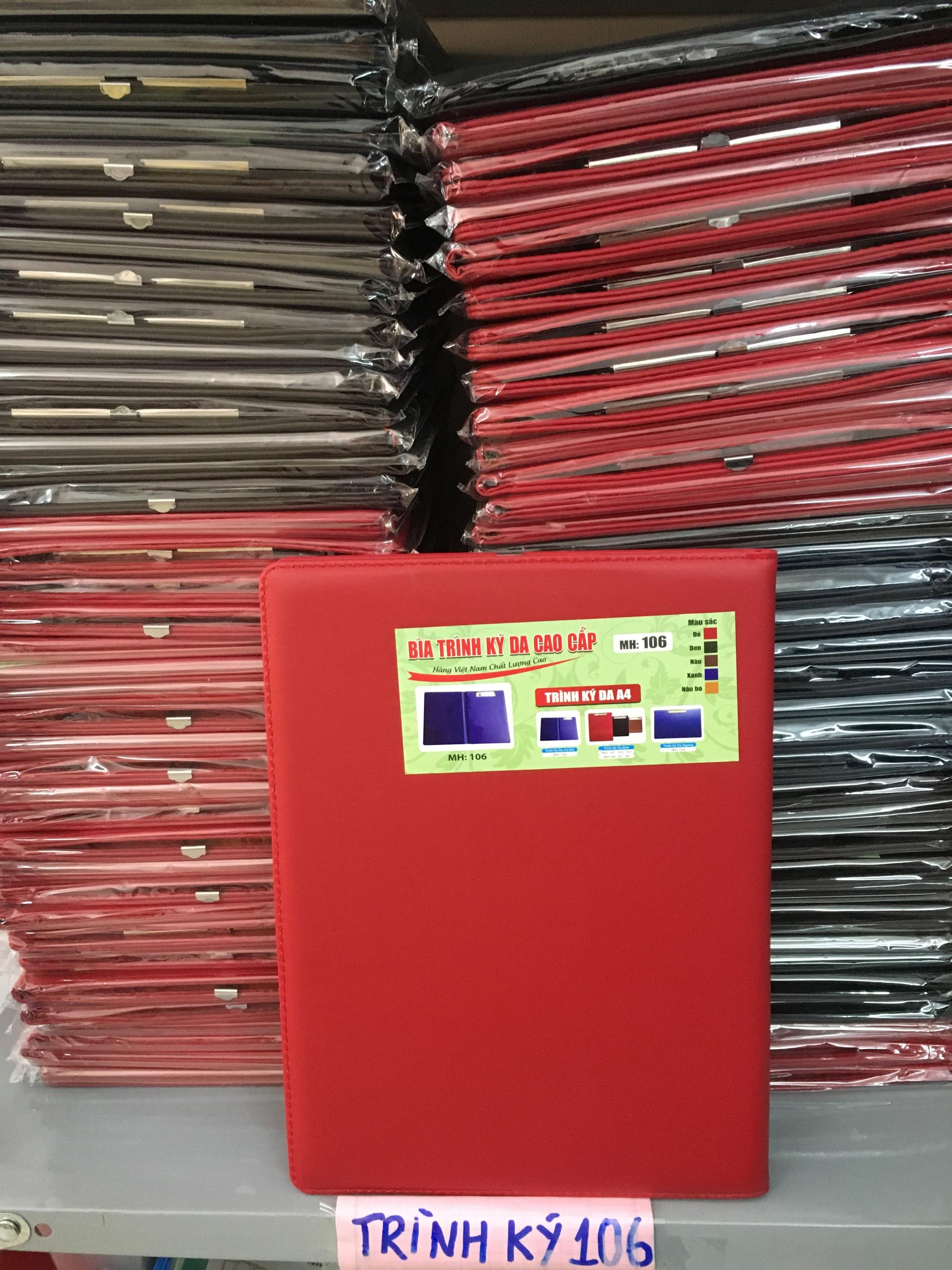 Trình ký đôi da A4 cao cấp 106