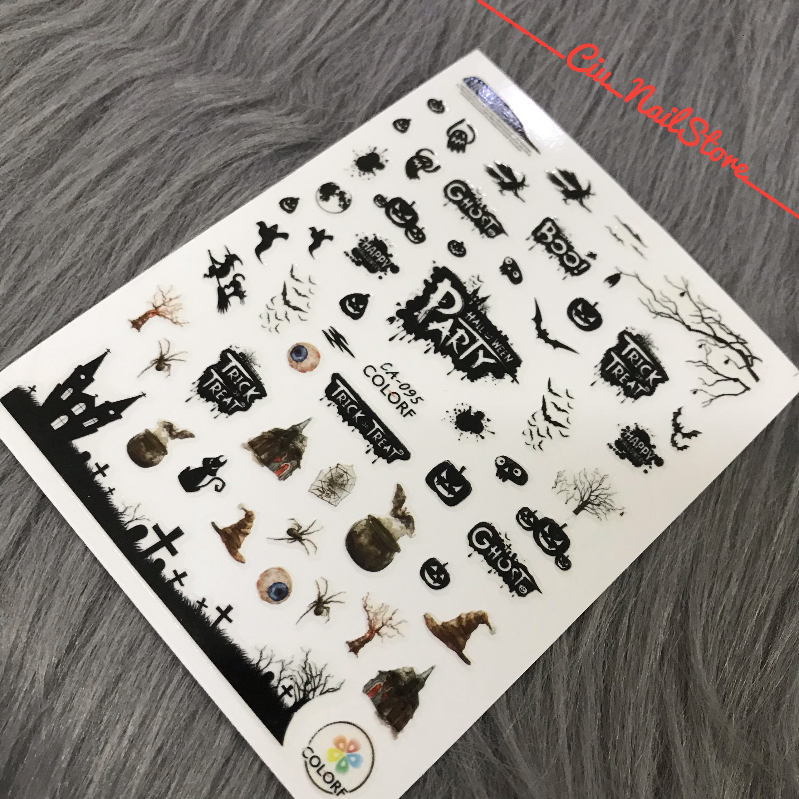 STICKER DÁN MÓNG CHỦ ĐỀ HALOWEEN