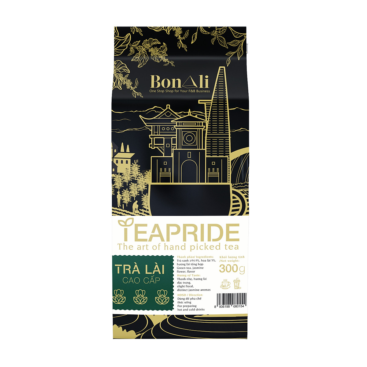 Trà xanh lài Teaprided - Bịch 300gr