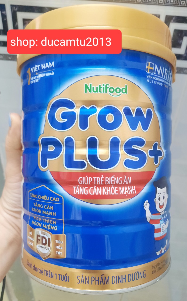 Sữa Nutifood grow plus xanh 900