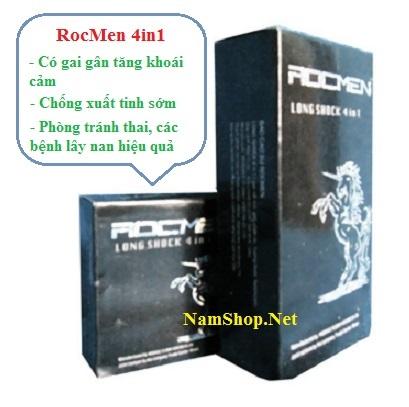 Bao Cao Su Kéo Dài Thời Gian Rocmen 4 in 1